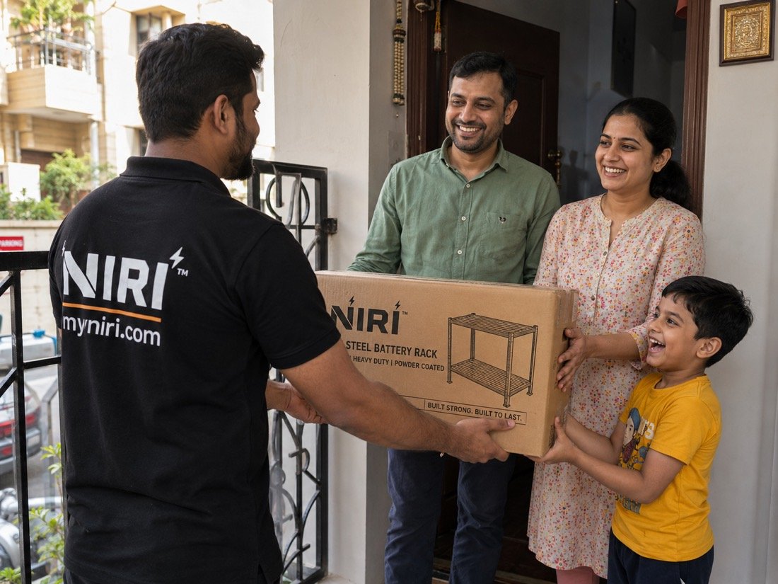 NIRI delivery at a family's doorstep